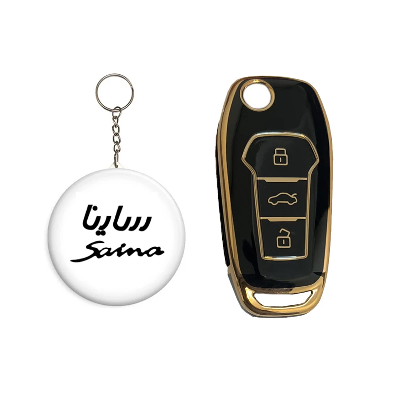 کاور ریموت و سوئیچ خودرو کالانیکس مدل COV-SAINASTPU-10409 مناسب برای ساینا اس به همراه جاسوئیچی