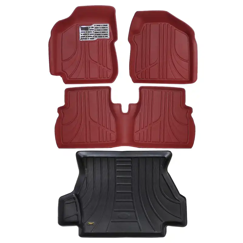 کفپوش سه بعدی خودرو مکس مدل MAX-MH مناسب برای ساینا S به همراه کفپوش صندوق خودرو