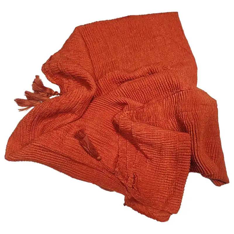 شال زنانه مدل پلیسه شاین دار