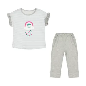 ست تی شرت و شلوار دخترانه ناربن مدل 1521373-58