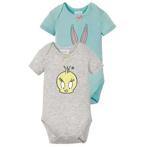 بادی آستین بلند نوزادی لونی تونز مدل Jan مجموعه دو عددی