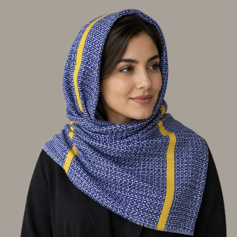 شال نخی زنانه مدل 5400 با طول و عرض 70x190 سانتی‌متر