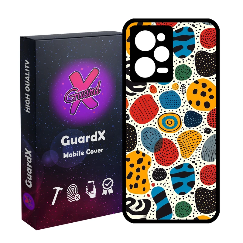 کاور گارد ایکس طرح رنگی مدل Glass10800 مناسب برای گوشی موبایل شیائومی Redmi Note 12 Pro 5G/Poco X5 Pro 5G/Note 12 Pro Speed