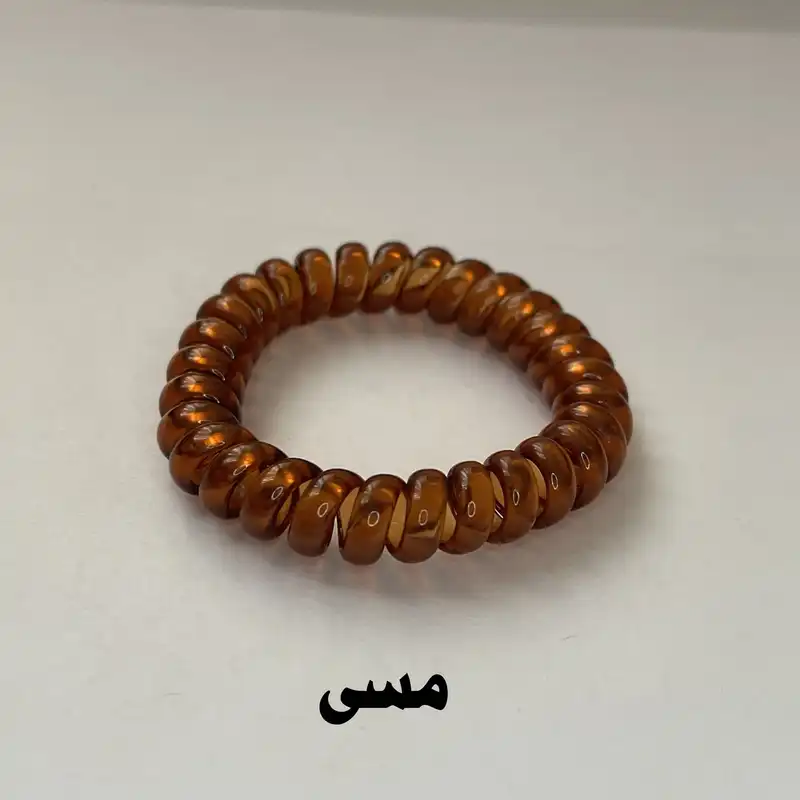 کش مو زنانه مدل سیم تلفنی بسته 4 عددی