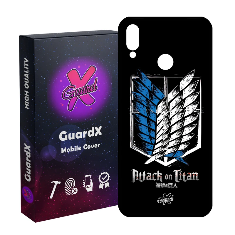 کاور گارد ایکس طرح Attack on Titan Anime مدل Glass10448 مناسب برای گوشی موبایل هوآوی Y9 2019