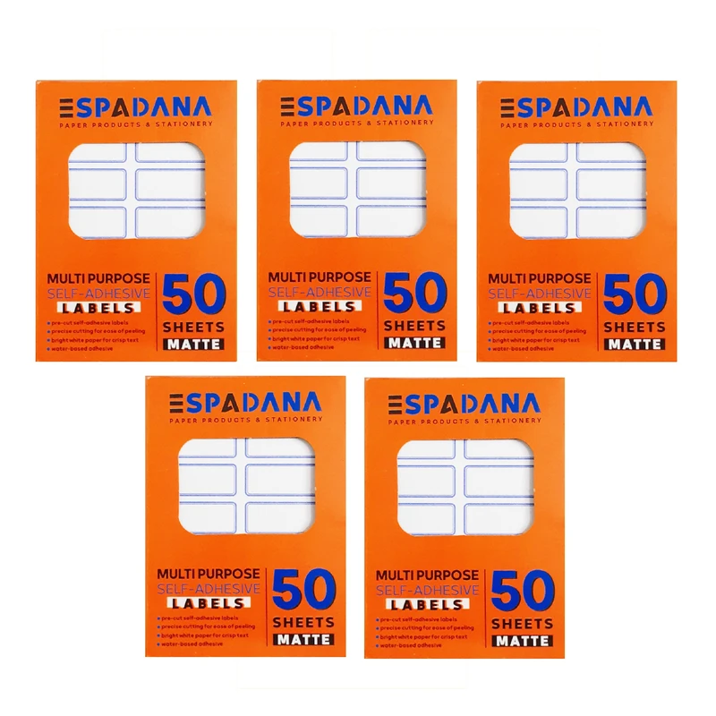 برچسب اسپادانا کد 109 مجموعه 250 عددی