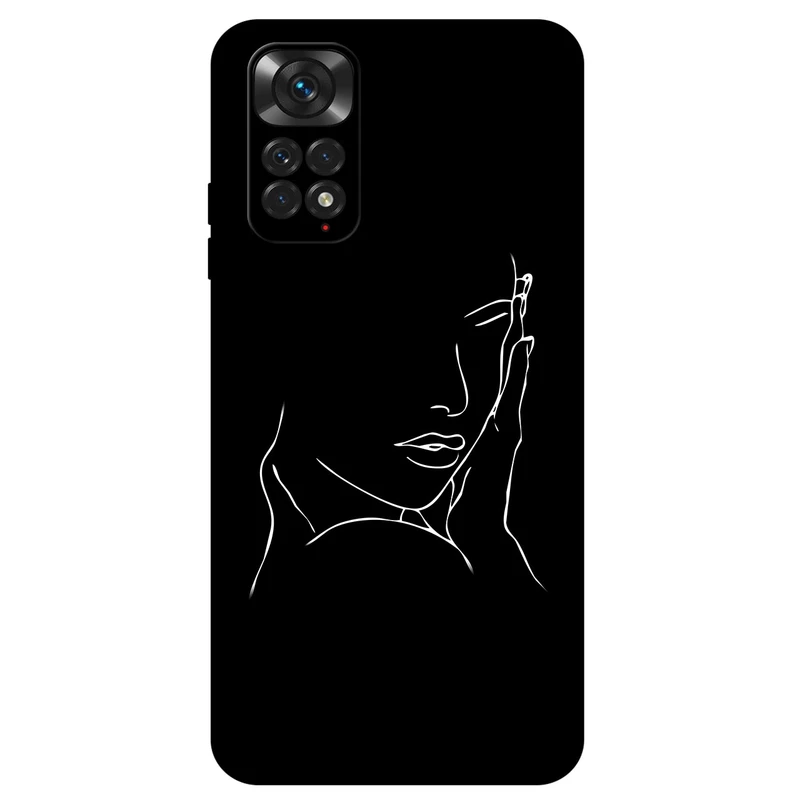 کاور مگافون طرح دخترانه مدل 8153 مناسب برای گوشی موبایل شیائومی Redmi Note 11 / 11s 4G