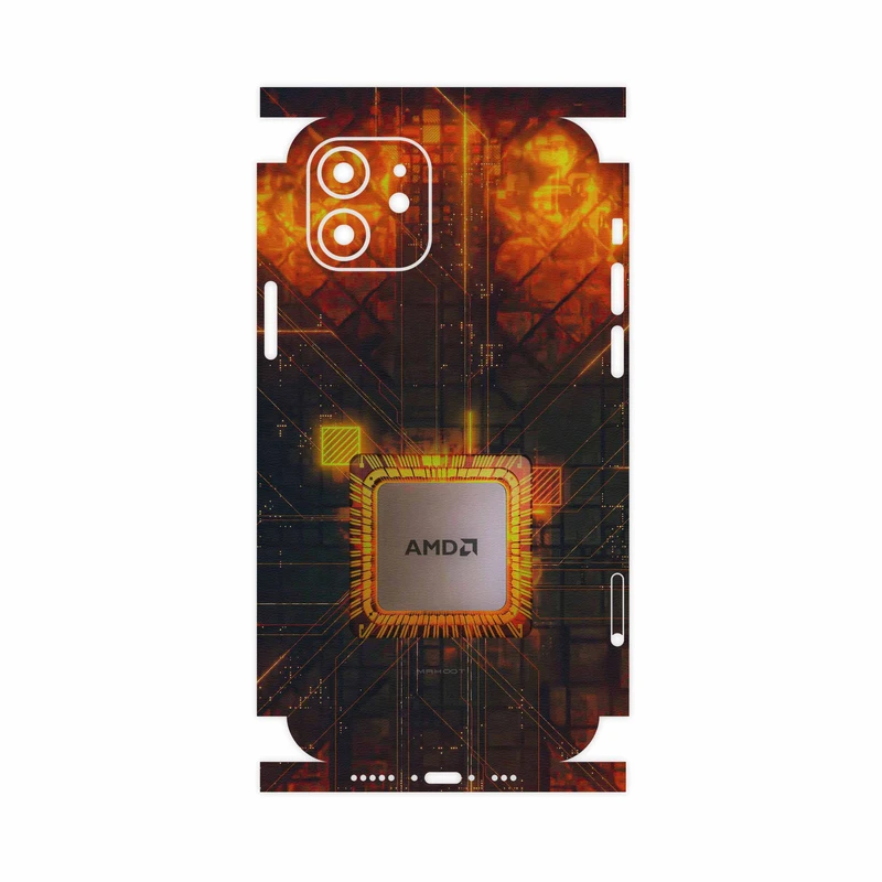 برچسب پوششی ماهوت مدل AMD Brand-FullSkin مناسب برای گوشی موبایل اپل iPhone 12