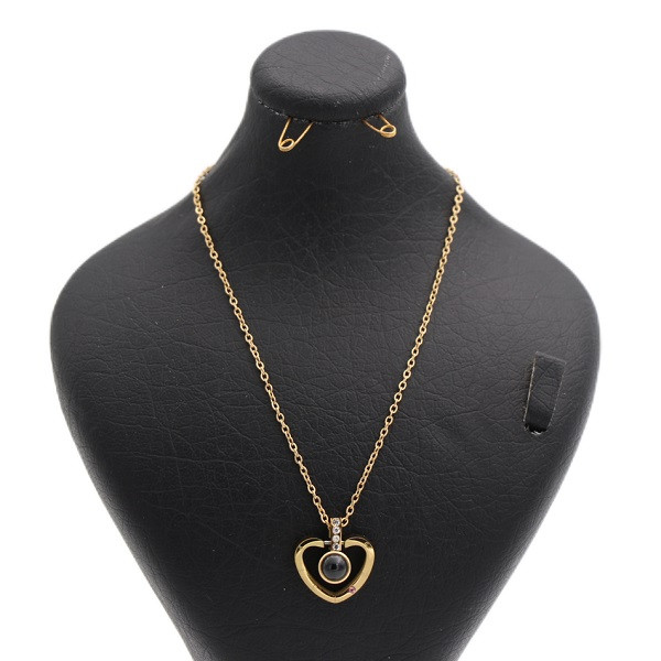 گردنبند دخترانه مدل 71971 قلبی عشق لاو دوستت دارم به صد زبان کد 1252