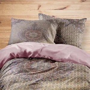 سرویس روتختی مدوپد طرح فرش مود بیرجند ترنجی ماهی مدل C-birjand05 یک نفره 4 تکه