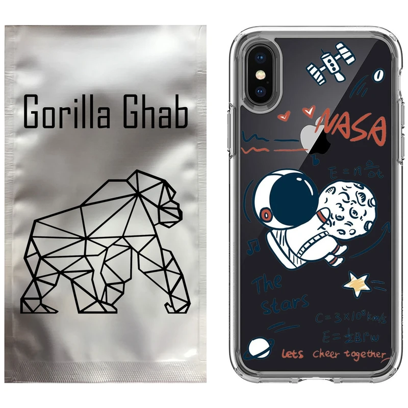 کاور گوریلا قاب مدل CLG کد 27 طرح ناسا مناسب برای گوشی موبایل اپل iPhone X / XS