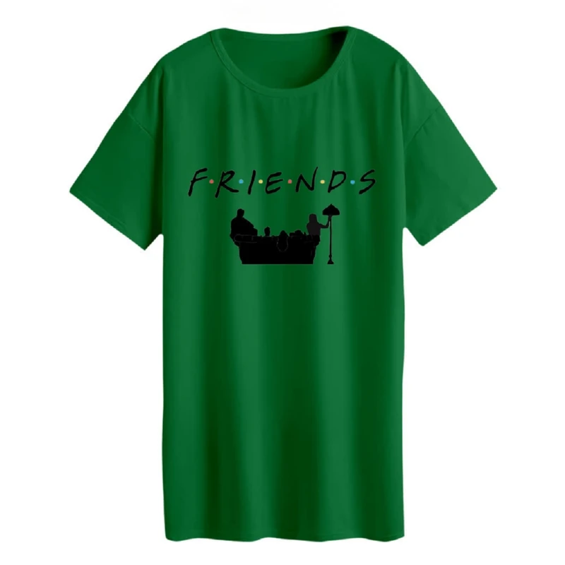 تی شرت لانگ آستین کوتاه زنانه مدل Friends کد 1