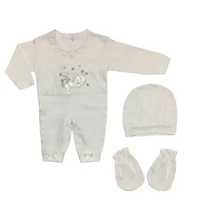 ست 3 تکه لباس نوزادی مدل فرشته کد 39