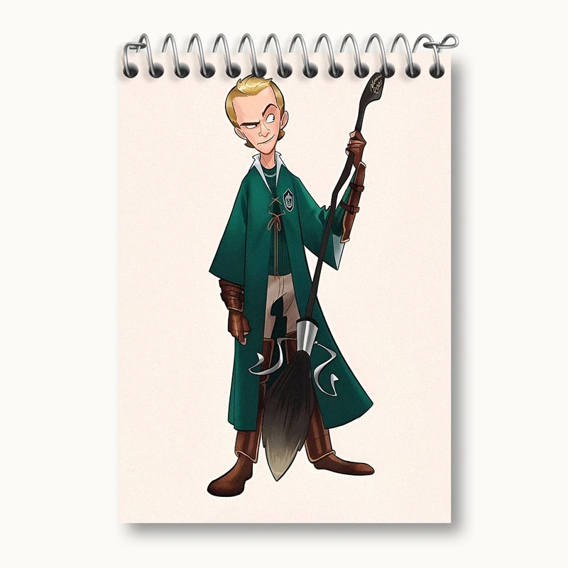 دفتر یادداشت 50 برگ خندالو طرح مالفوی هری پاتر (Harry Potter) کد N2458