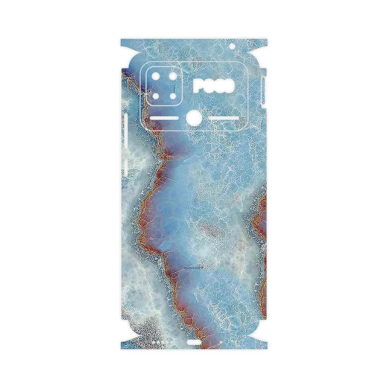 برچسب پوششی ماهوت مدل Blue_Ocean_Marble-FullSkin مناسب برای گوشی موبایل شیائومی Poco C40