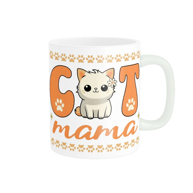 ماگ پاد آفرین مدل مامان گربه بامزه کد 2273