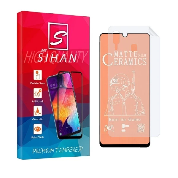 محافظ صفحه نمایش مات مای سیحان مدل 2CMN مناسب برای گوشی موبایل سامسونگ Galaxy A50s به همراه محافظ پشت گوشی