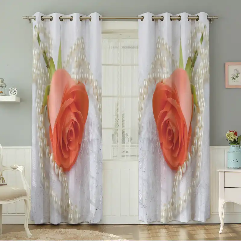 پرده نیروانا طرح گل مدل مخمل کد 5178سایز 140×280 سانتی متر