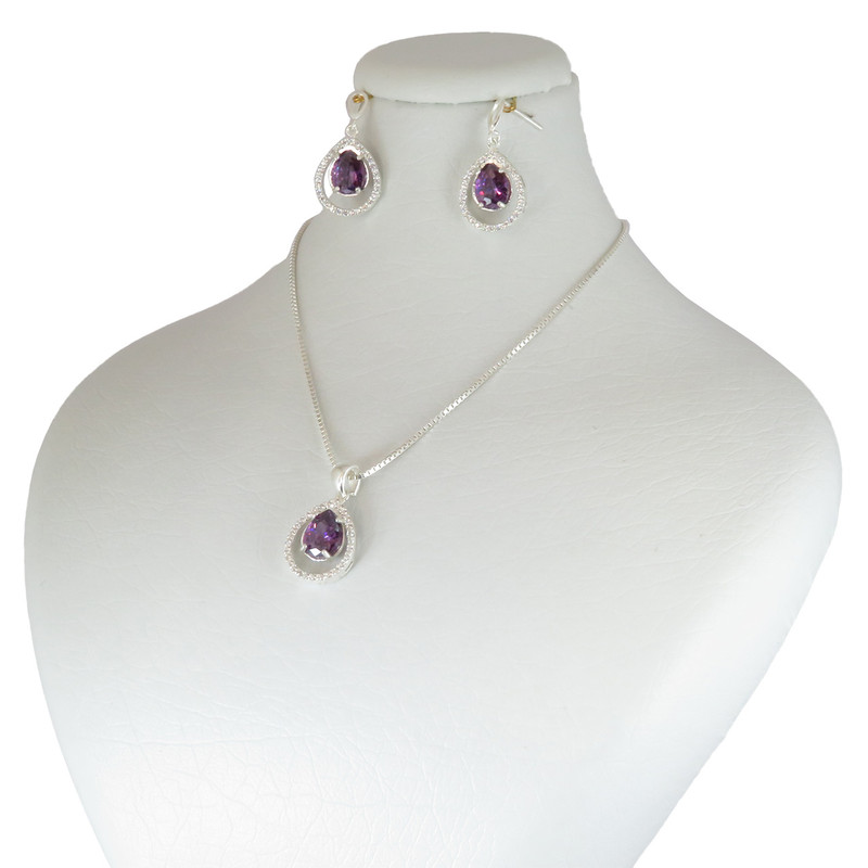 نیم ست نقره زنانه مدل AV182-S10 C4 نیم ست نقره زنانه مدل AV182-S10 C4