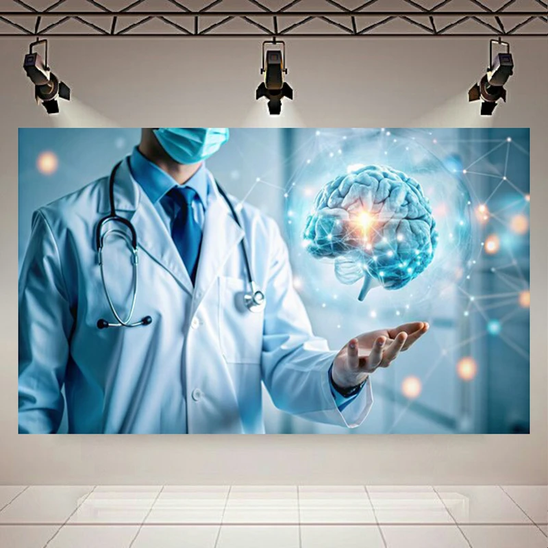 تابلو بوم طرح مخمل مغزمدل هلوگرافیک دیجیتال کد AR305355