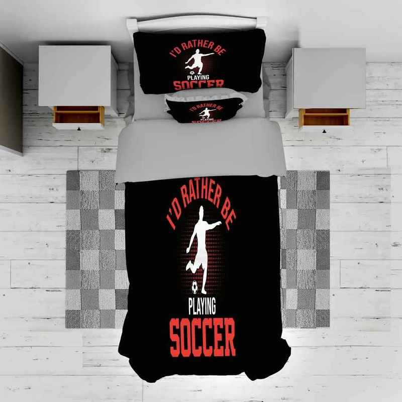 سرویس خواب مدل soccer TXY679 تک نفره 5 تکه