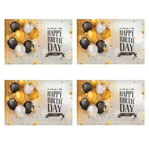 کارت پستال بادکنک آبی مدل تولد کد BIRTHDAY1مجموعه چهار عددی