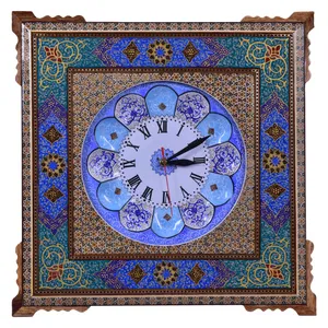 ساعت خاتم کاری طرح تذهیب مدل اسلیمی هندسی