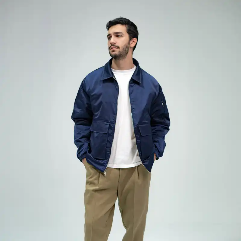 کاپشن مردانه سلکتلس مدل بامر دورو چرمی