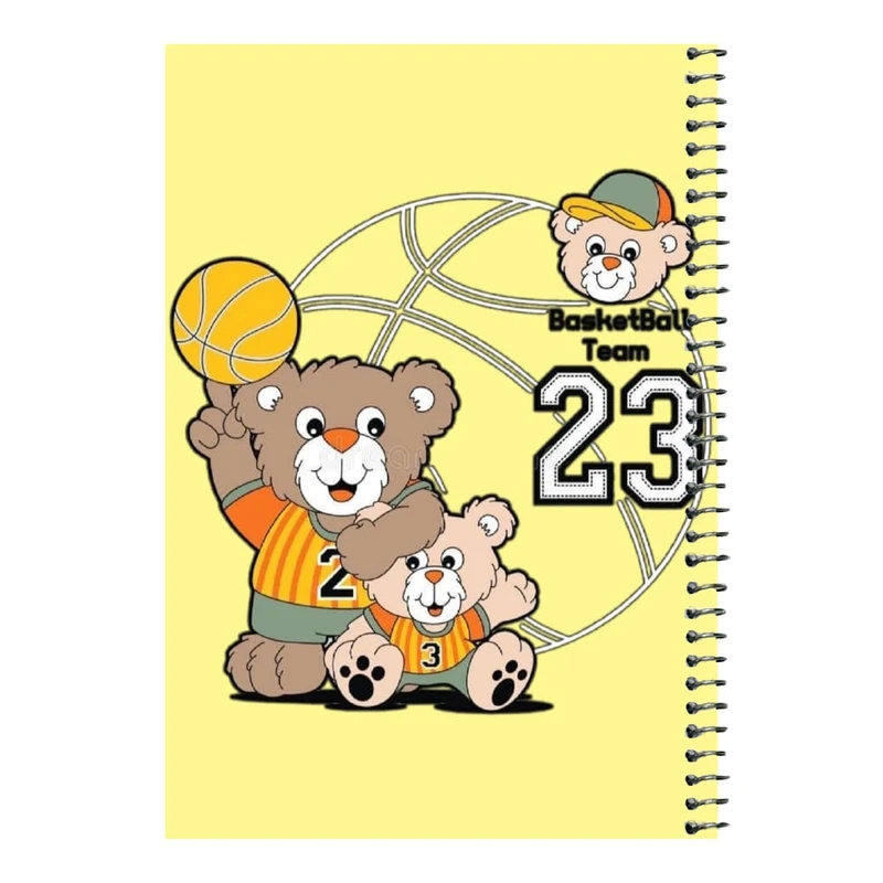 دفتر مشق 80 برگ اس جی مدل بسکتبال    