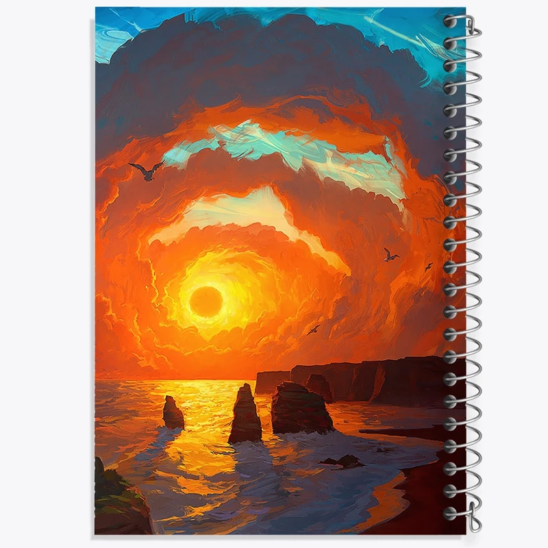 دفتر نت موسیقی 50 برگ خندالو مدل غروب کد F16