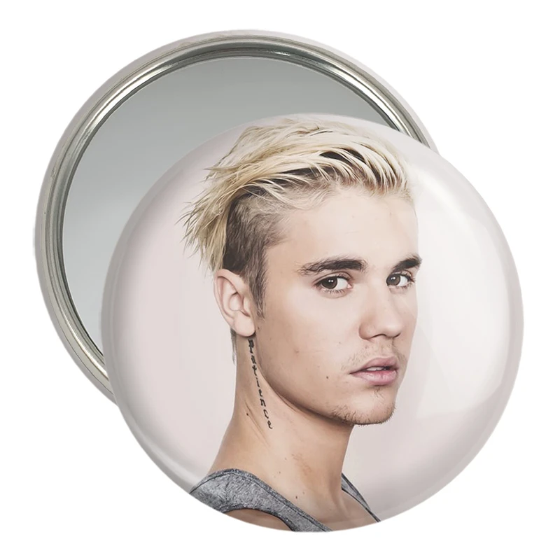 آینه جیبی خندالو مدل جاستین بیبر Justin Bieber  کد 2704