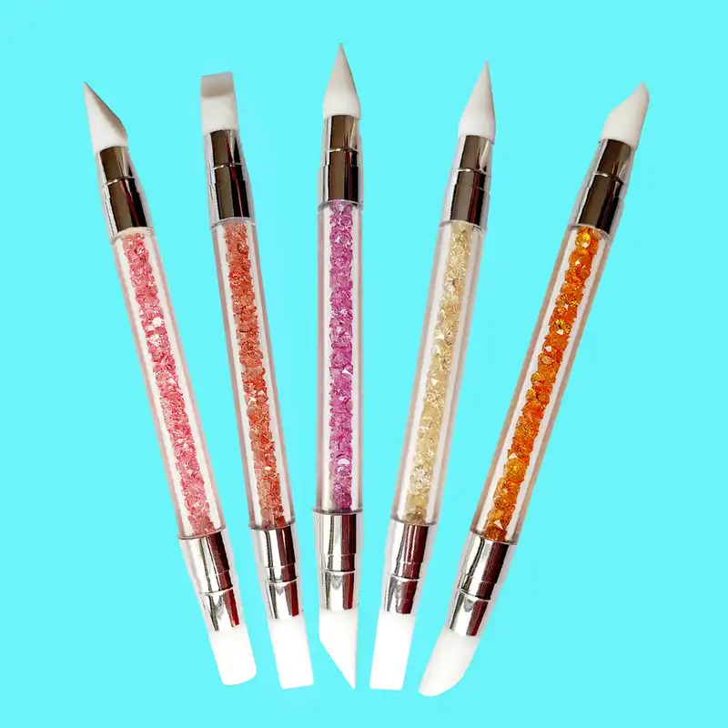 قلم طراحی ناخن سوشیال مدل سیلیکونی بسته 5 عددی