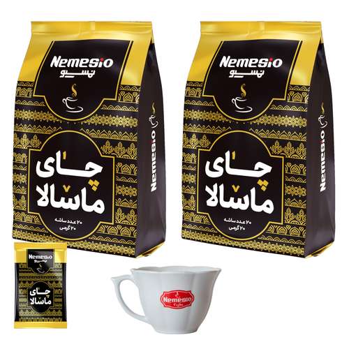 چای ماسالا نمسیو 2 بسته 20 عددی به همراه فنجان