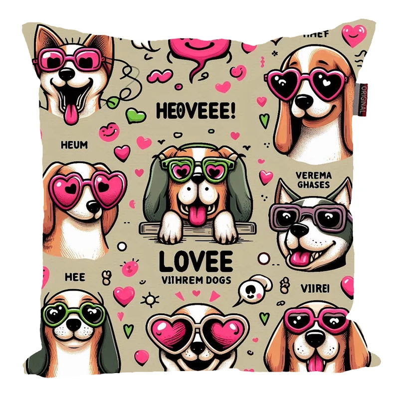 کوسن پاد آفرین مدل فانتزی طرح عروسکی سگ کد PK30551