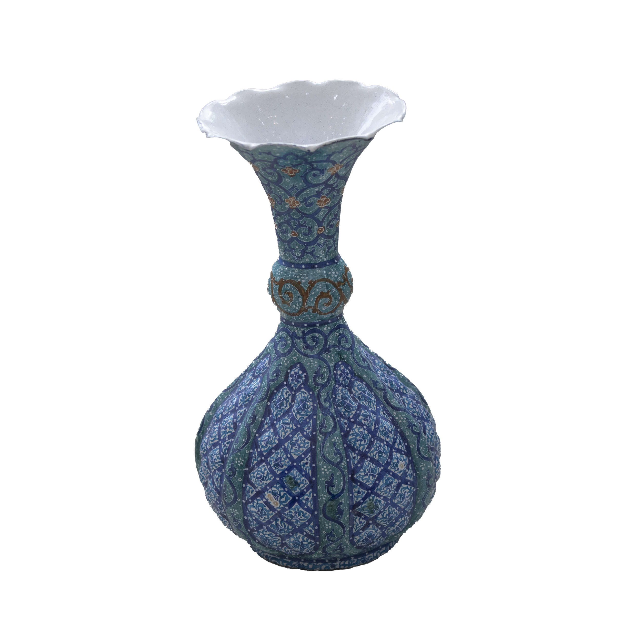 گلدان مینا کاری مدل خمره ای کد 1000 بسته دو عددی