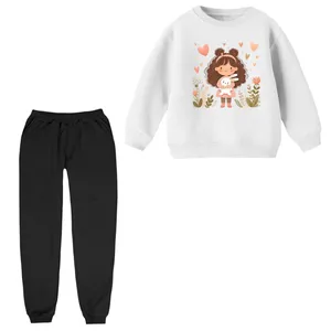 ست سویشرت و شلوار راحتی بچگانه مدل دخترک کد 25 