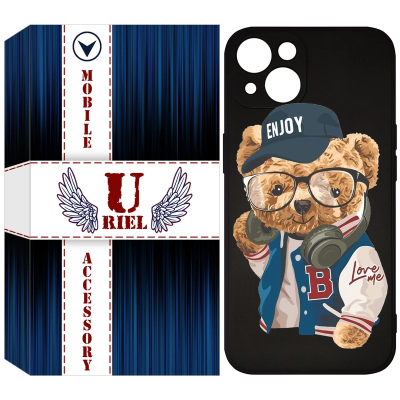 کاور یوریل  مدل KSH کد 35 طرح تدی مناسب برای گوشی موبایل اپل iPhone 13