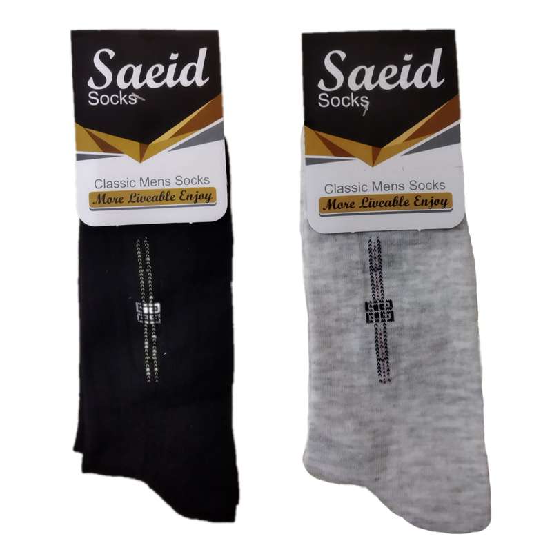 جوراب مردانه سعید مدل as2 مجموعه 2 عددی