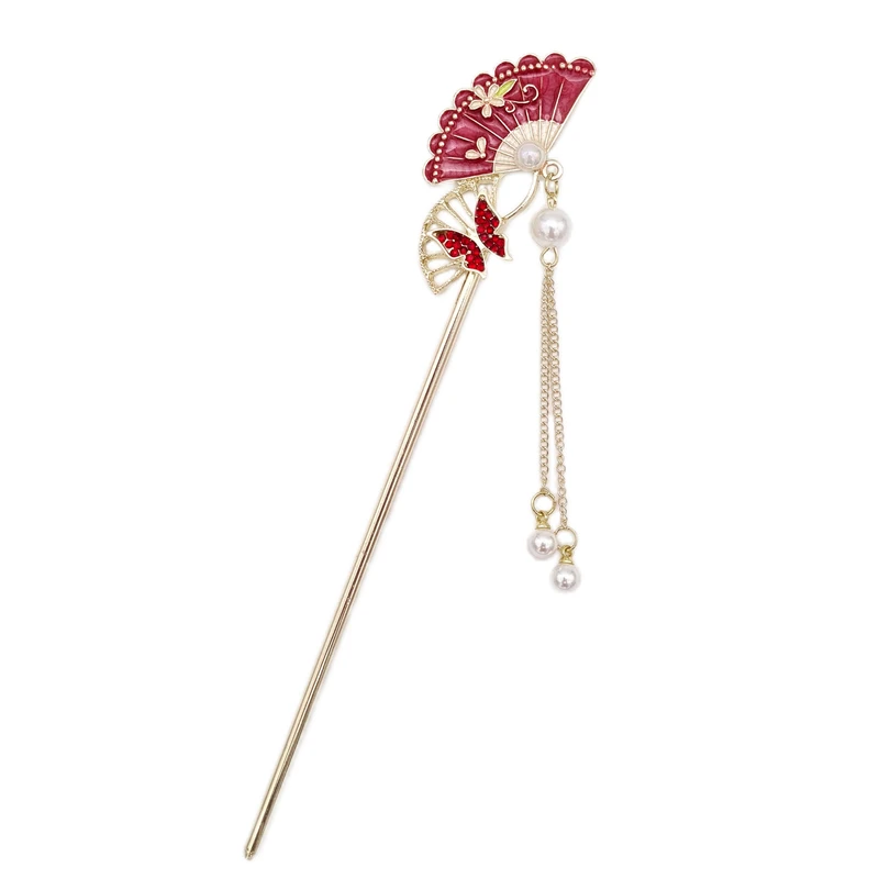 گیره مو زنانه مدل کانزاشی بادبزن و پروانه کد 4467