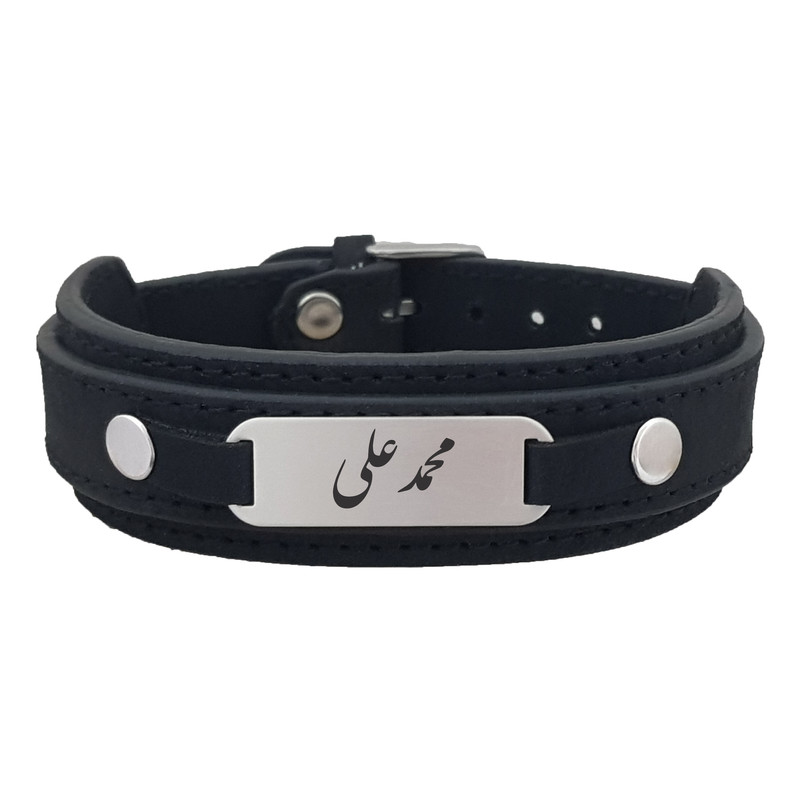 دستبند نقره مردانه ترمه ۱ مدل محمد علی کد Dcsf0273
