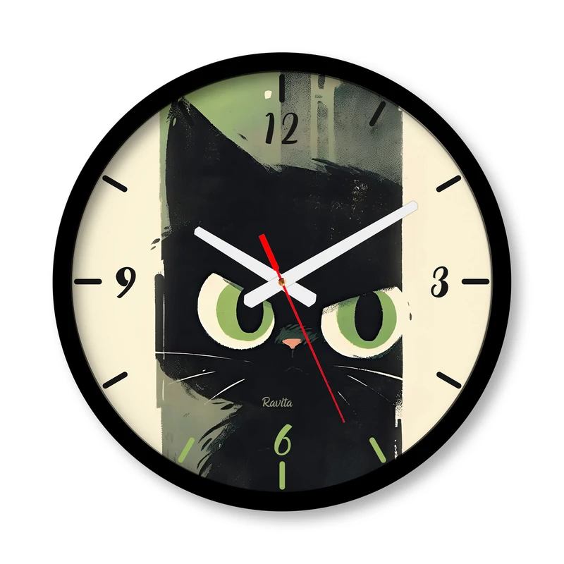 ساعت رومیزی عقربه‌ای راویتا مدل گربه کد 3524