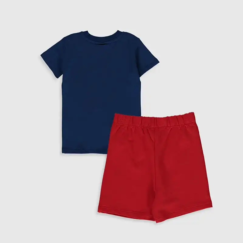 ست تی شرت و شلوارک نوزادی ال سی وایکیکی مدل 0S1489Z1