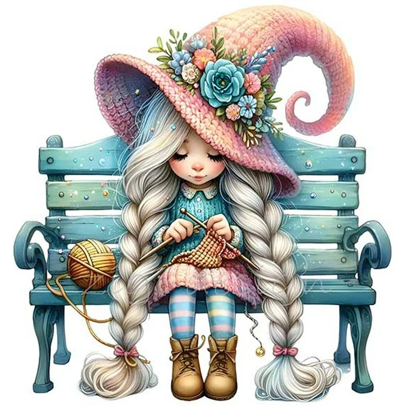 استیکر پارچه و لباس کارانس مدل دختر کد AST-87 بسته 2 عددی