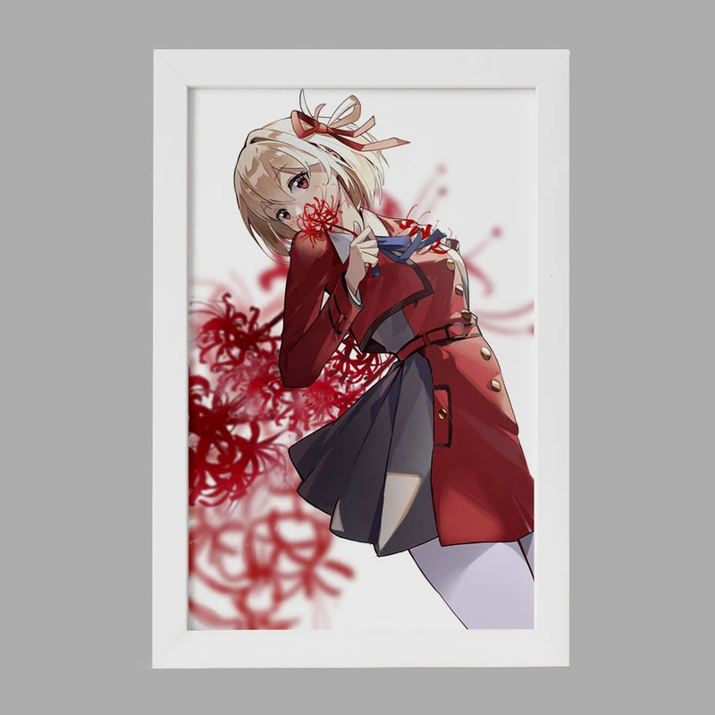 تابلو خندالو مدل چیساتو انیمه لیکوریس ریکویل Lycoris Recoil  کد 23090