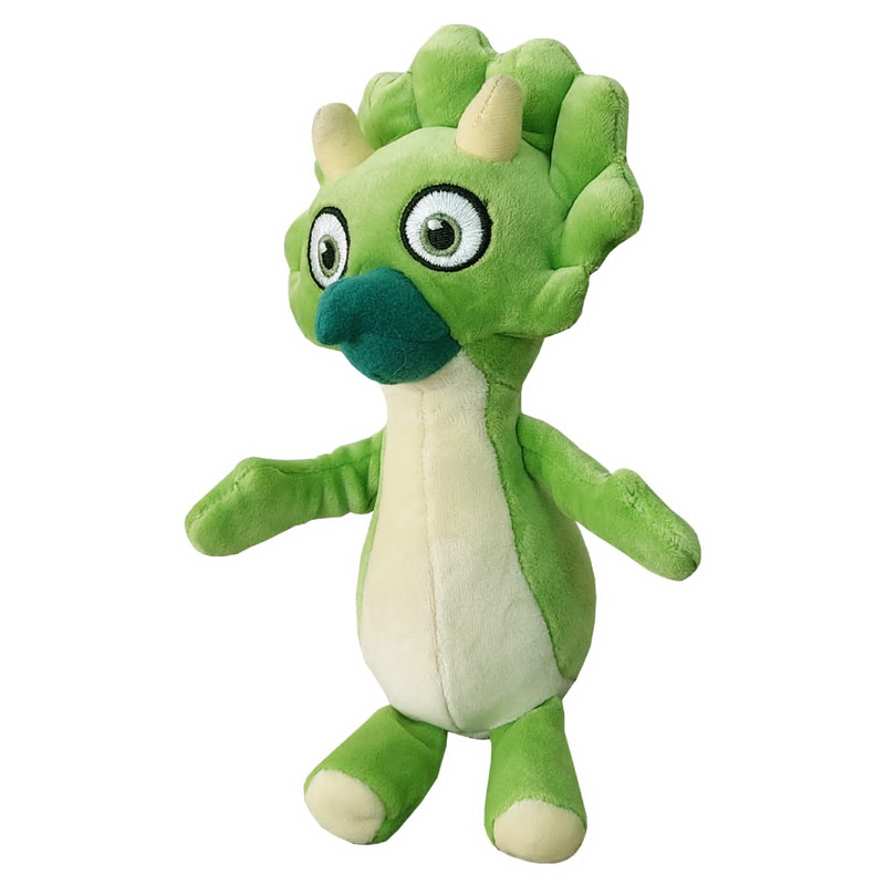 عروسک طرح دایناسور مدل Baby Triceratops کد SZT4/270 ارتفاع 22 سانتی متر