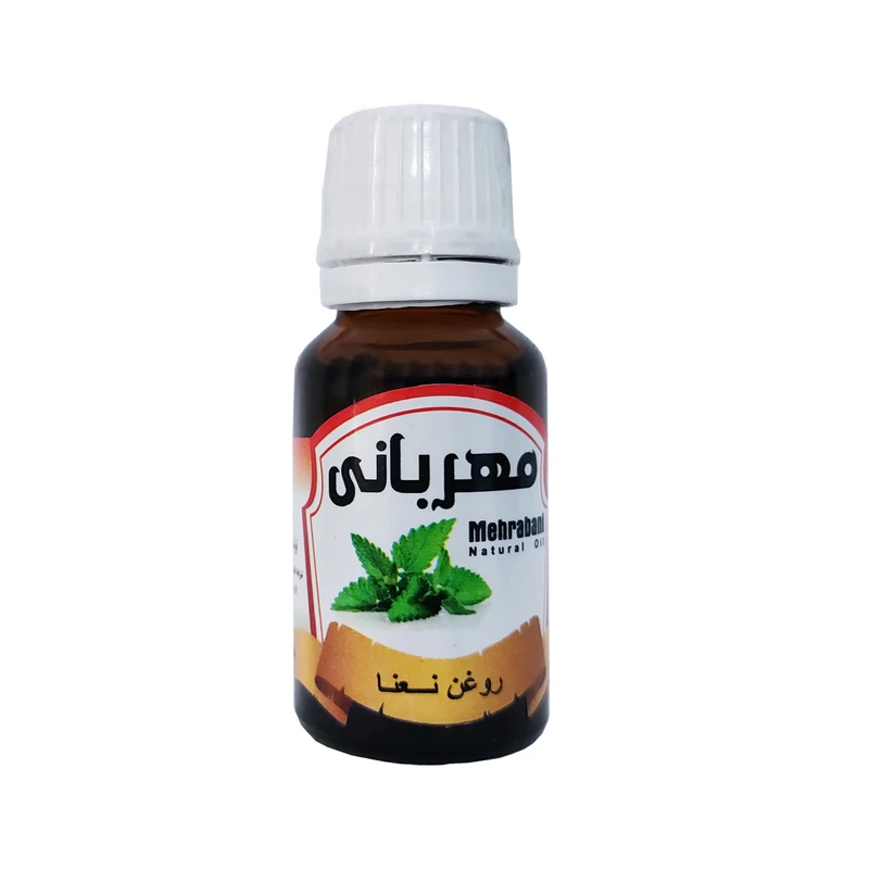 روغن بدن مهربانی مدل نعناع کد RBM-NA مناسب انواع پوست حجم 18 میلی لیتر 