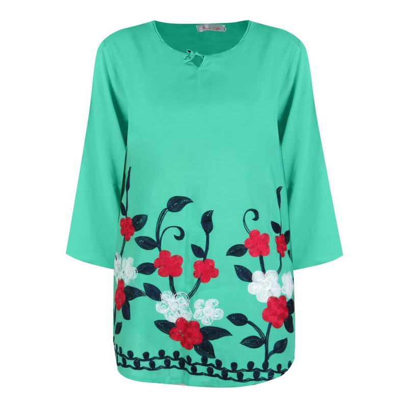 بلوز آستین سه ربع زنانه مدل F54