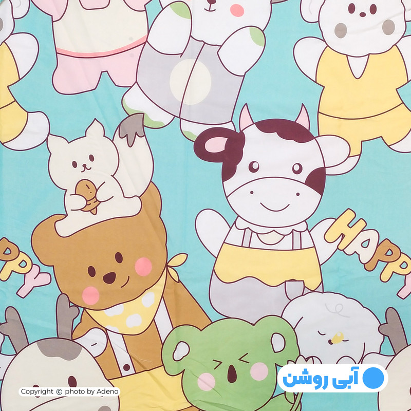 ملحفه آدنو مدل HAPPY کد IR147 یکنفره سایز 80x180 سانتی متر