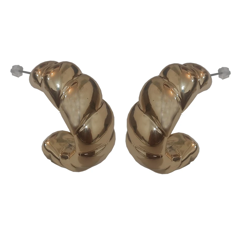 گوشواره میخی زنانه مدل حلزونی کد 06