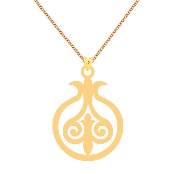 گردنبند طلا 18 عیار زنانه کرابو مدل طرح یلداKr73101